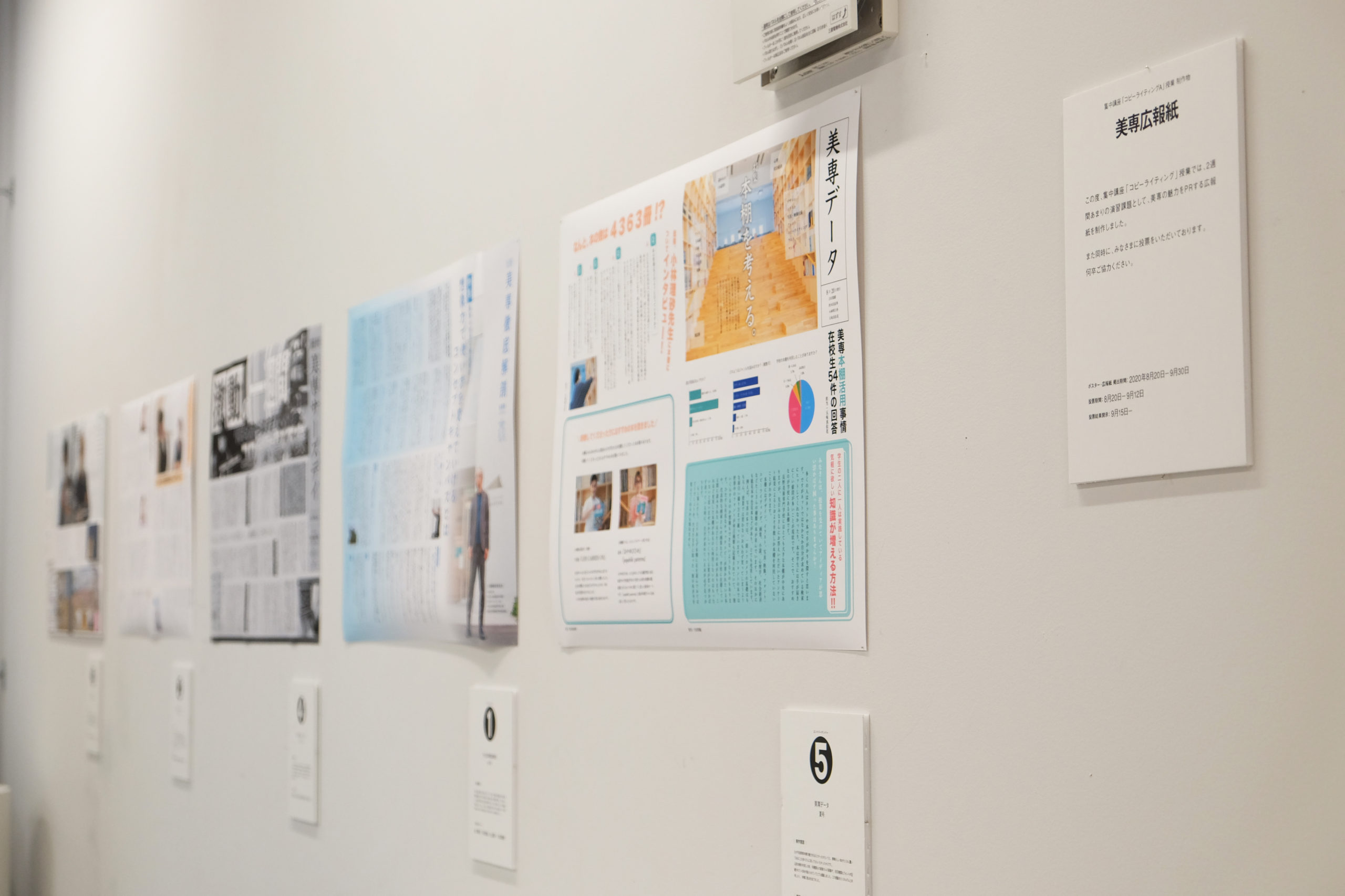 作成した壁新聞